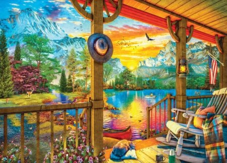 Early Morning Fishing by Dominic Davison 500 piece extra large jigsaw 3 Jigsaw Puzzle