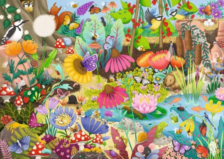 Little Garden World by Emma Allen 1000 piece jigsaw puzzle 8 Jigsaw Puzzle
