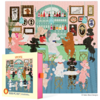 Poodle Martini Lounge by Helen Black 1000 piece jigsaw puzzle 12 Jigsaw Puzzle