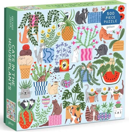 Cats in the Houseplants 500 piece jigsaw puzzle 11 Jigsaw Puzzle