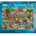Village Life by Debbie Cook 1000 piece jigsaw puzzle 2 Jigsaw Puzzle
