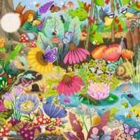 Little Garden World by Emma Allen 1000 piece jigsaw puzzle 10 Jigsaw Puzzle