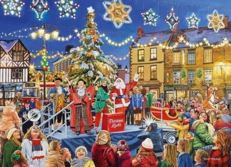 Christmas Switch On by Trevor Mitchell 1000 piece jigsaw puzzle 6 Jigsaw Puzzle