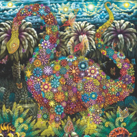 Megaflora by Robert Steven Connett 1000 piece jigsaw puzzle 16 Jigsaw Puzzle
