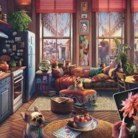 Cosy Boho Studio 500 piece extra large jigsaw puzzle 10 Jigsaw Puzzle