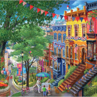 Summer in the City 1000 piece jigsaw puzzle 9 Jigsaw Puzzle