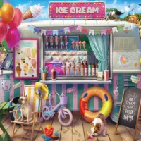 Ice Cream Van 1000 piece jigsaw puzzle 8 Jigsaw Puzzle