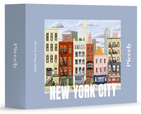 New York City by Mélanie Voituriez 1000 piece jigsaw puzzle 12 Jigsaw Puzzle