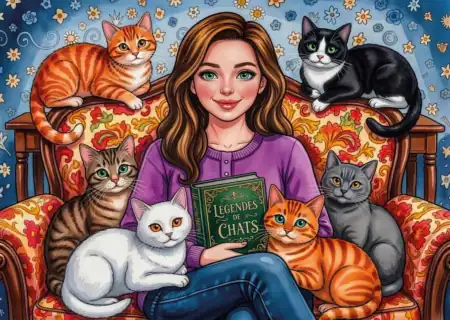Cats & Chapters 1000 piece jigsaw puzzle 6 Jigsaw Puzzle