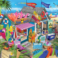 Surf Shack by Tracy Flickinger 1000 piece jigsaw puzzle 12 Jigsaw Puzzle