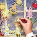 Christmas Window 500 piece jigsaw puzzle 4 Jigsaw Puzzle