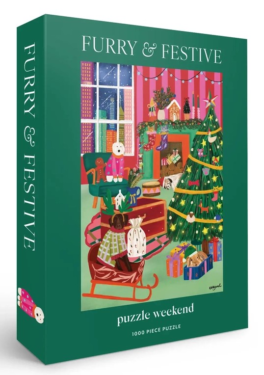 Furry & Festive by Eva Jael 1000 piece jigsaw puzzle 4 Jigsaw Puzzle