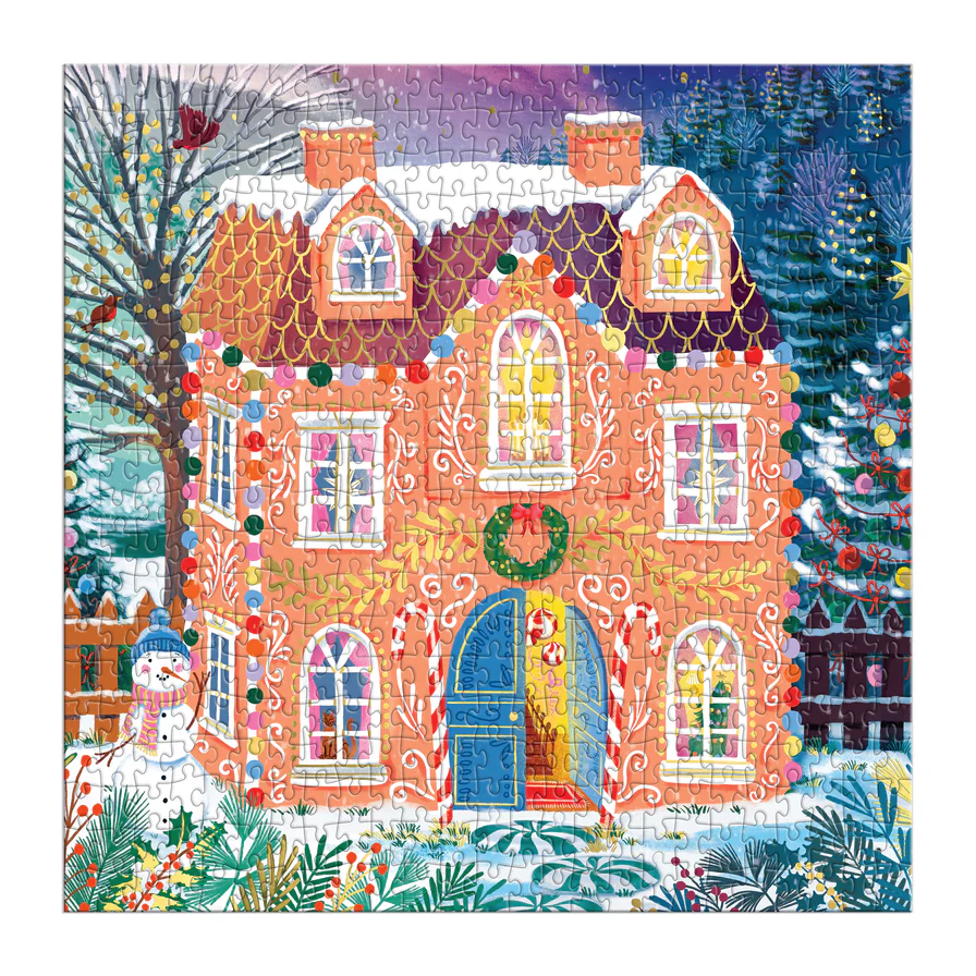 Home Sweet Holidays by Joanna Clay 500 piece foil embossed jigsaw puzzle 3 Jigsaw Puzzle