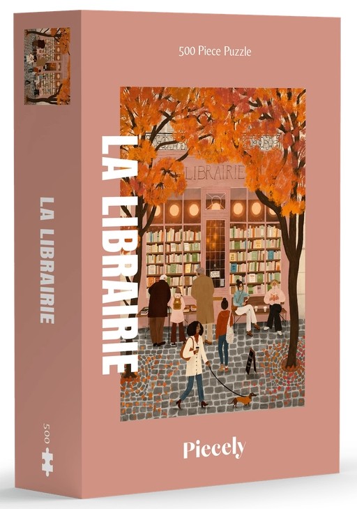 The Bookstore by Rachel Victoria Hillis 500 piece jigsaw puzzle 1 Jigsaw Puzzle