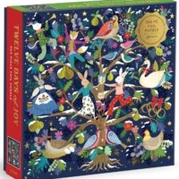 12 Days of Joy by Flora Waycott 500 piece foil embossed jigsaw puzzle 14 Jigsaw Puzzle