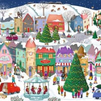 Christmas Town by Emma Allen 1000 piece jigsaw puzzle 10 Jigsaw Puzzle