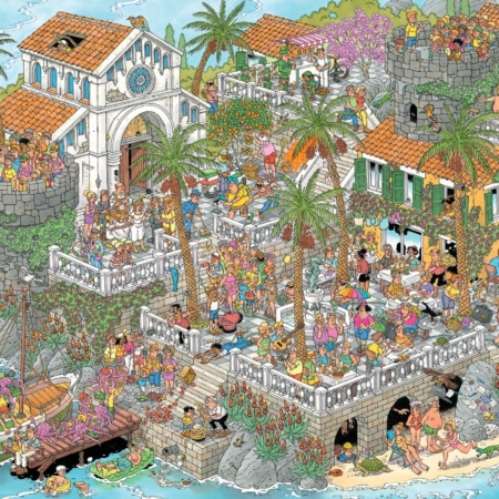 PRE-ORDER NOW! Vive La Mediterranean by Jan van Haasteren 1000 piece jigsaw puzzle 1 Jigsaw Puzzle