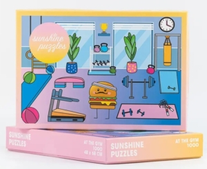 Mister Burgerman At the Gym 1000 piece jigsaw puzzle 32 Jigsaw Puzzle
