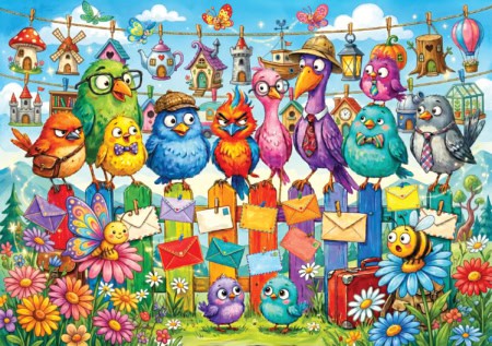Funny Birds 1000 piece jigsaw puzzle 36 Jigsaw Puzzle