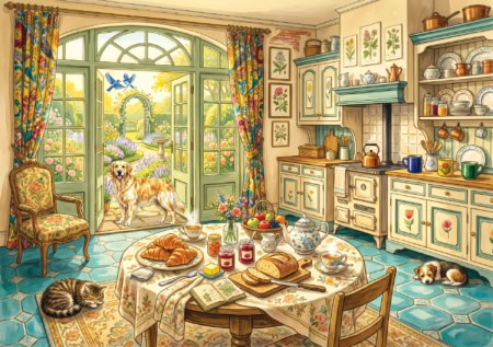 Sweet Kitchen by Serhat Filiz 1000 piece jigsaw puzzle 34 Jigsaw Puzzle