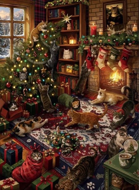 Christmas Catastrophe by Daniel Philip General 500 piece jigsaw puzzle 37 Jigsaw Puzzle