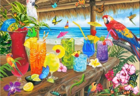Tropical Colours 1000 piece jigsaw puzzle 28 Jigsaw Puzzle
